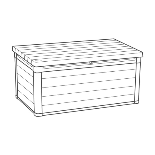 Signature Ashwood Brown 150 Gallon Storage Deck Box - Keter US
